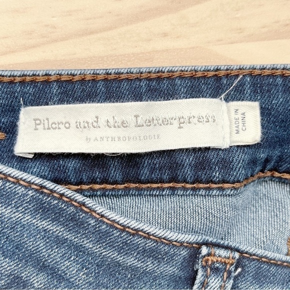 Anthropologie Pilcro Midrise Skinny Jeans‎ with Hem Slit, Size 26 - Picture 5 of 13